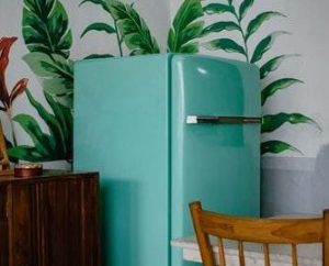Reto teal coloured fridge